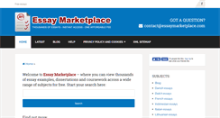 Desktop Screenshot of essaymarketplace.com