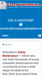 Mobile Screenshot of essaymarketplace.com
